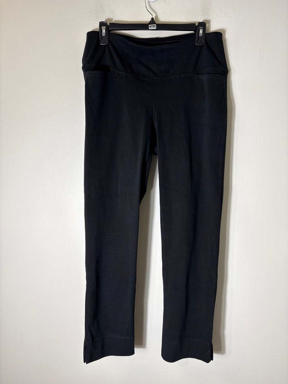 J.Jill Wearever Collection Black Pull On Fitted Pants Sz L